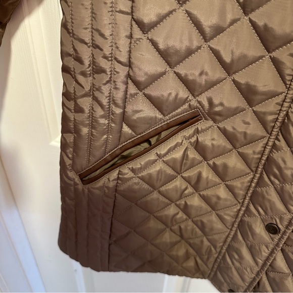 Lauren Ralph Lauren Women’s Faux-Leather-Trim Quilted  Winter Coat Size Small - Picture 4 of 9